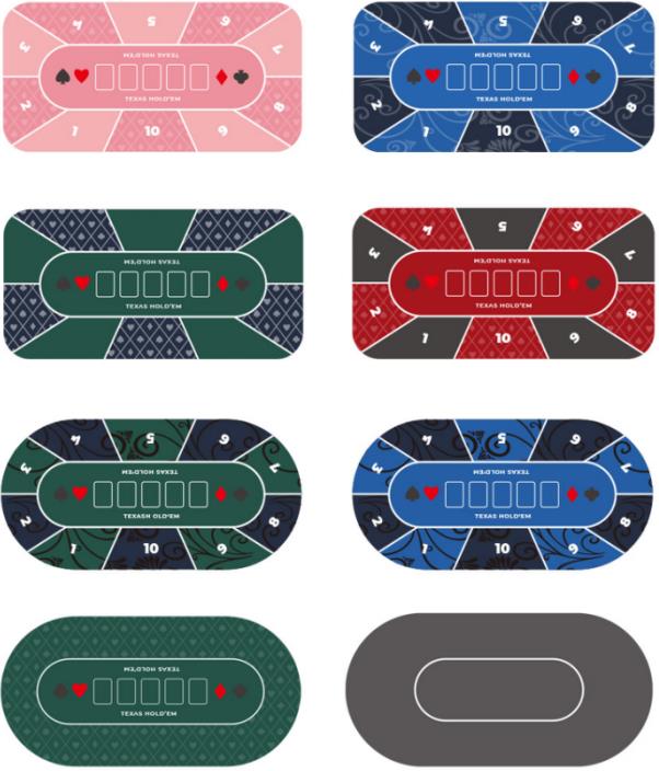 Affichage de style tapis de jeu de poker