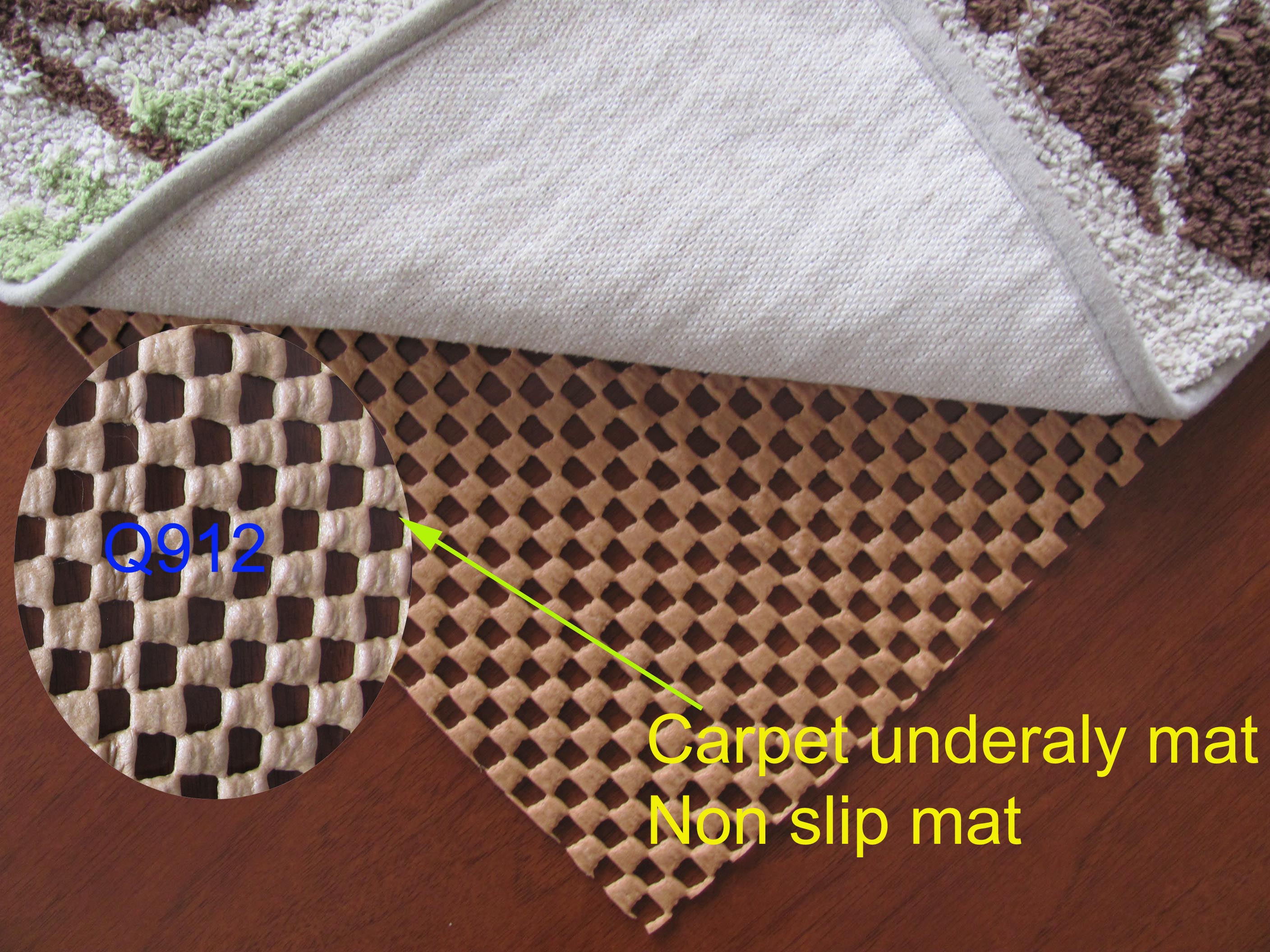 Sous-couche de tapis antidérapante pour usage domestique