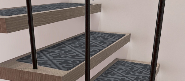 Schéma d'affichage du tapis d'escalier