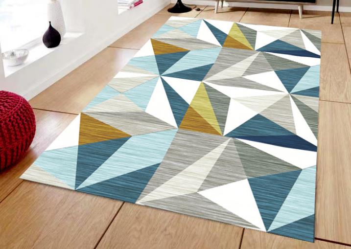 Photo d'affichage de tapis de salon