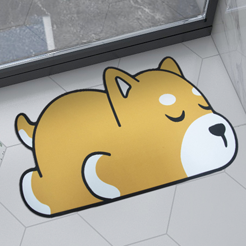 Tapis de bain en diatomite de forme et de motif personnalisés - Très absorbant et respectueux de l'environnement