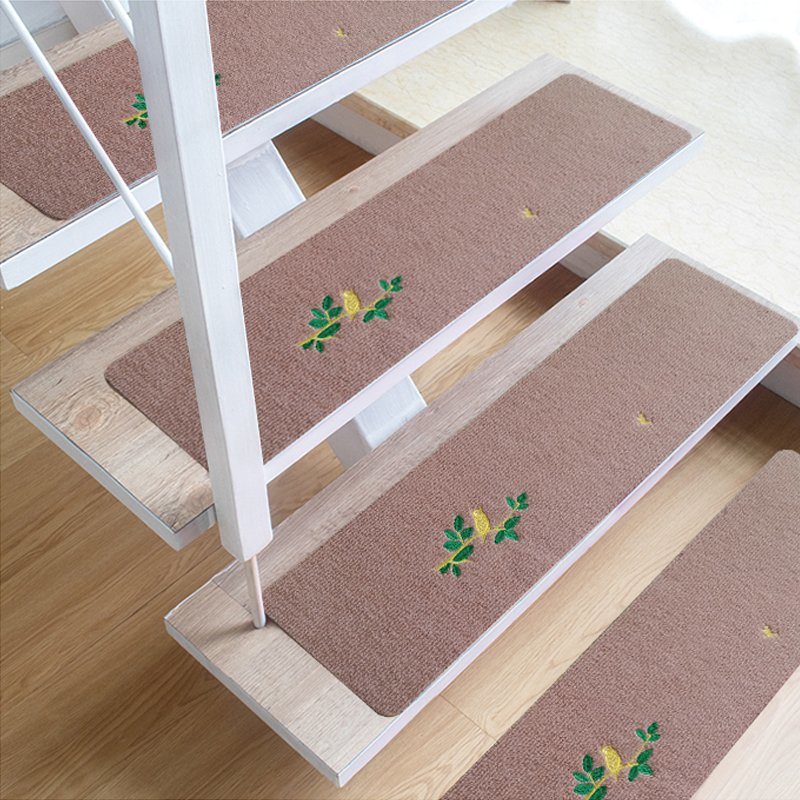 Pédales d'escalier en moquette antidérapantes adaptées aux marches en bois, pédales d'escalier antidérapantes pour l'intérieur et l'extérieur, tapis de course