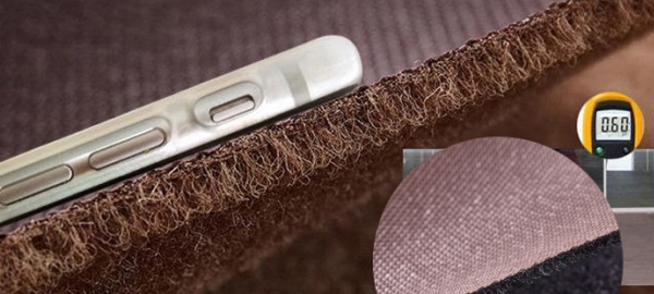 Épaisseur du paillasson brodé