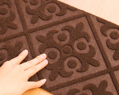 Tapis d'escalier en relief personnalisé