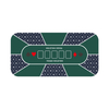 Tapis de jeu de poker en fibre de polyester antidérapant portable avec tapis de table imprimé lavable