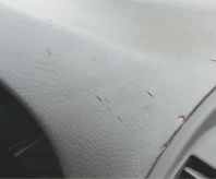 Dommage  à  instrument  panneau après  à long terme  exposition