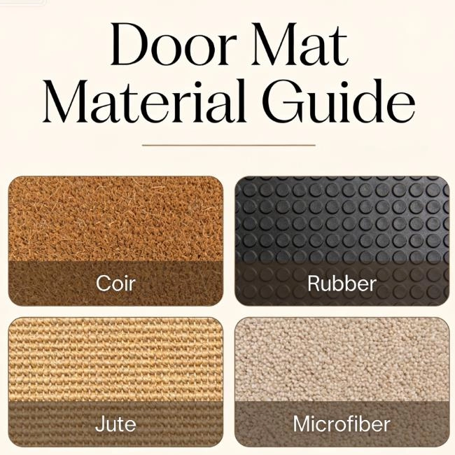 Classification et caractéristiques des matériaux commerciaux et ménagers pour paillassons