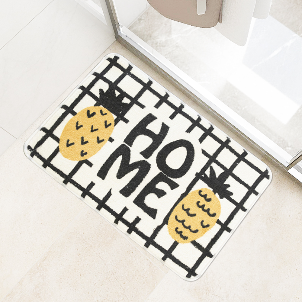 Tapis Shaggy extra doux tapis de sol de salle de bain antidérapant absorbant l'eau tapis épais durable