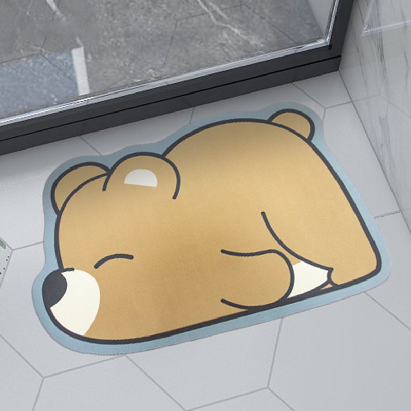 Tapis de bain en diatomite de forme et de motif personnalisés - Très absorbant et respectueux de l'environnement