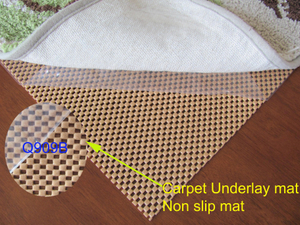 La sous-couche de tapis antidérapante peut être placée sous le tapis pour empêcher tout mouvement, pour un usage domestique