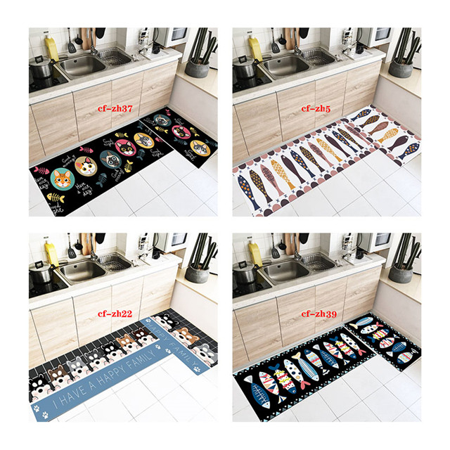 Tapis de cuisine lavables en machine, tapis de cuisine et tapis de sol antidérapants, tapis absorbants pour cuisines, éviers et buanderies