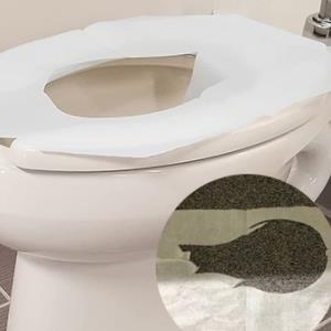 Présentation de coussins de siège de toilette ordinaires