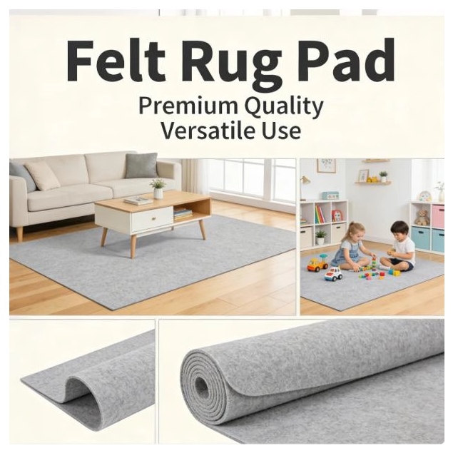 Adaptation de la densité/épaisseur du sous-tapis en feutre à tous les critères de sélection de scène