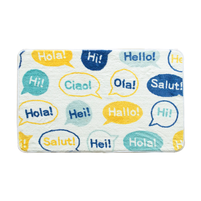 Tapis de porte de salle de bain en peluche - tapis de sol antidérapant absorbant luxueux